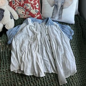 Free People Lightweight Summer Blouse size medium